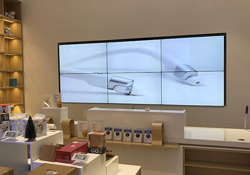 拼接顯示屏在零售場景呈現完美視覺效果